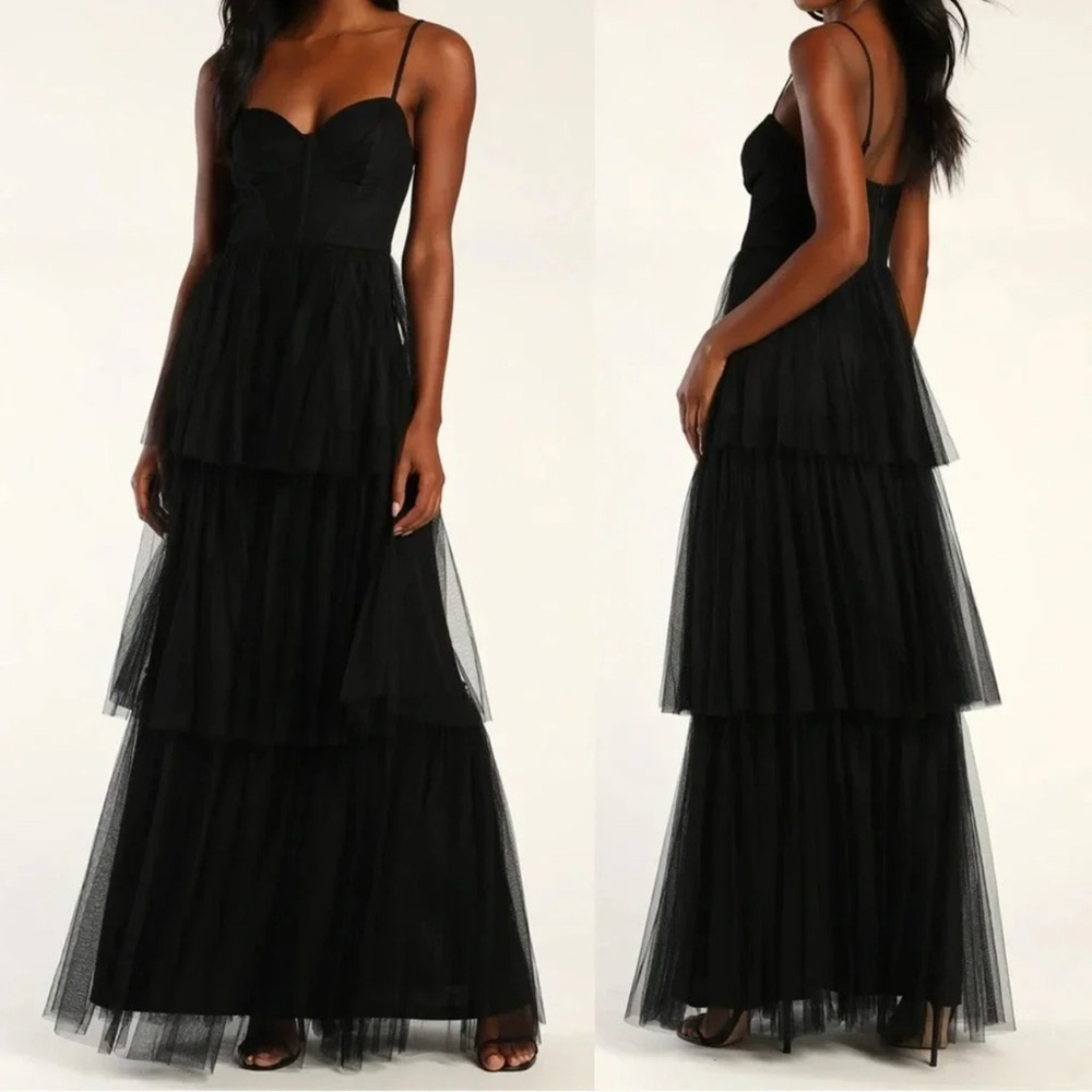 Lulu's Black Maxi Dress